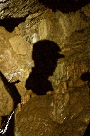 Caver inside cave, Victoria